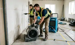 Structural drying equipment for water damage restoration in Virginia Beach, VA